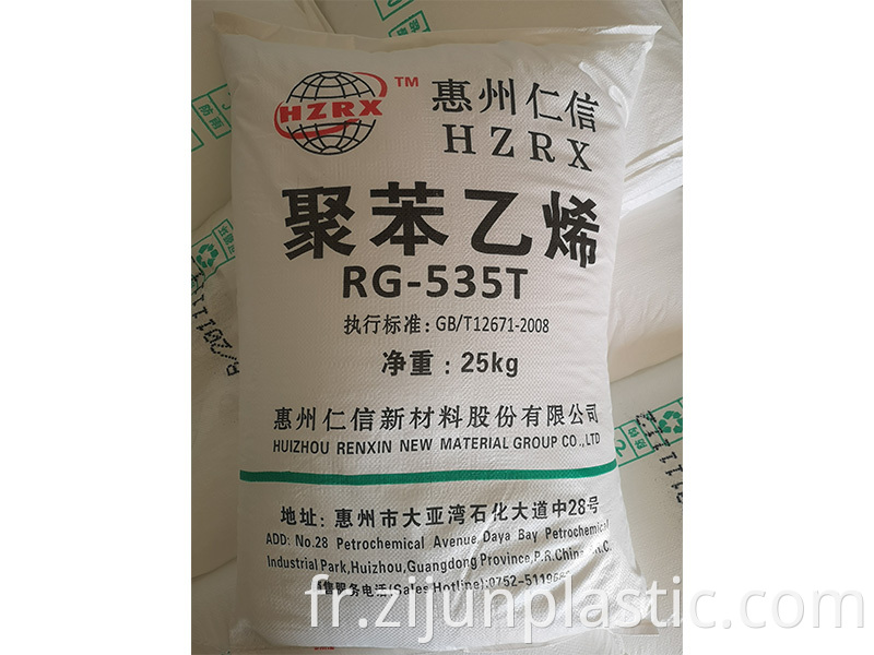 Professional Supplier Plastic Virgin Granule Gpps Polystyrene Resin Renxin 535T